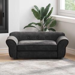 vidaXL Canapea pentru câini, negru, 72x45x30 cm, pluș