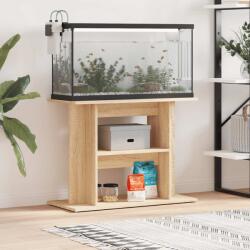 vidaXL Suport acvariu, stejar sonoma, 80 x 35 x 60 cm, lemn prelucrat (833578)