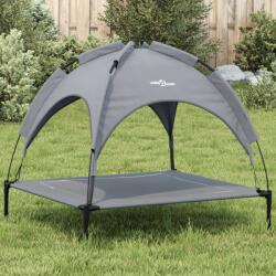 vidaXL Pat de câini cu baldachin, antracit, țesătură Oxford și oțel - kidspaws - 203,27 RON