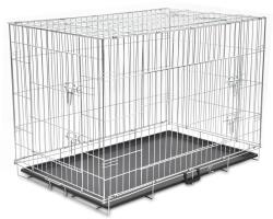 vidaXL Cușcă pentru câini pliabilă, metal, XXL (170219)