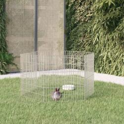 vidaXL Adăpost pentru animale cu 6 panouri, 54x60 cm, fier galvanizat (171573)