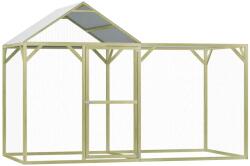 vidaXL Coteț pentru păsări, 3 x 1, 5 x 2 m, lemn de pin tratat (278400)
