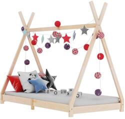 vidaXL Cadru de pat pentru copii, 90 x 200 cm, lemn masiv de pin - kidspaws - 421,07 RON