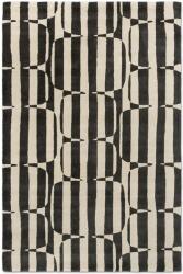Scion Living gyapjú szőnyeg lohko stripe charcoal 123105 - 200 x 280 cm