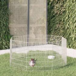 vidaXL Adăpost pentru animale cu 8 panouri, 54x60 cm, fier galvanizat (171574)