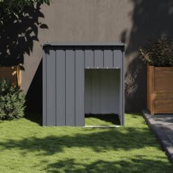 vidaXL Cușcă pentru câini cu acoperiș antracit 110x103x109 cm oțel galvanizat (172355)