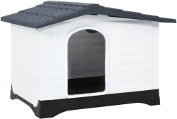 vidaXL Cușcă pentru câini gri 90, 5x68x66 cm polipropilenă