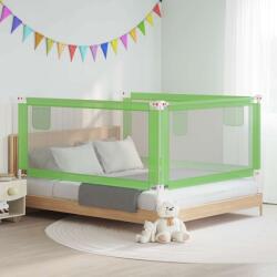 vidaXL Balustradă de protecție pat copii, verde, 180x25 cm, textil
