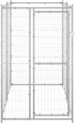 vidaXL Padoc pentru câini de exterior 110x220x180 cm oțel zincat (150801)