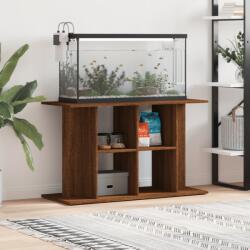 vidaXL Suport acvariu, stejar maro, 100x40x60 cm, lemn prelucrat (833590)