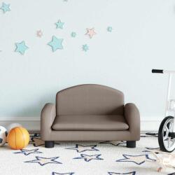 vidaXL Canapea pentru copii, gri taupe, 50x40x30 cm, material textil (3196372)
