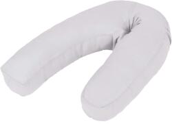 vidaXL Pernă de sarcină în formă de J, gri, 54x(36-43) cm (132974)