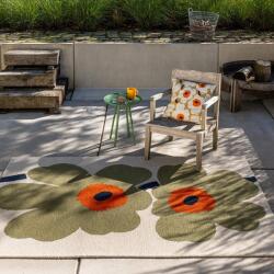 Marimekko kültéri műszálas szőnyeg unikko anniversary dusty green 433017 - 200 x 280 cm