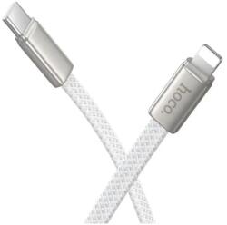 hoco. Cablu Incarcare Si Transfer Date Hoco X125 Lightning la USB-C, PD 30W, Fast Charge, Brodat, 1m, Alb (Vtk-Acc-11271)