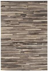 Asiatic bőr szőnyeg gaucho dark grey stripe - 120 x 170 cm