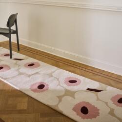 Marimekko gyapjú szőnyeg unikko beige-pink 132402 - 80 x 300 cm