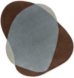 Brink & Campman gyapjú szőnyeg Element Chad brown-blue 087705 - 160 x 188 cm
