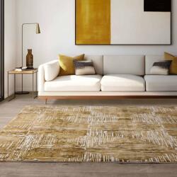 Asiatic műszálas modern szőnyeg kuza portrait gold ku28 - 80 x 150 cm
