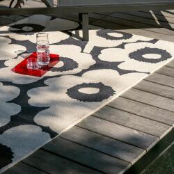 Marimekko kültéri műszálas szőnyeg unikko charcoal-white 434305 - 200 x 280 cm