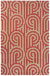 Florence Broadhurst gyapjú szőnyeg Turnabouts Claret 039200 - 170 x 240 cm