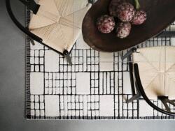 Asiatic gyapjú szőnyeg empire cream black - 120 x 170 cm