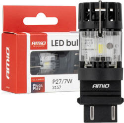 AMiO Bec LED LumiTec 3157 P27/7W 12V FULL CANBUS alb 1 buc. AMIO-04691 (AX_04691)
