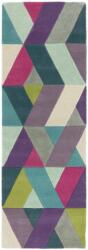 Asiatic gyapjú szőnyeg funk chevron blue green 02 - 70 x 200 cm