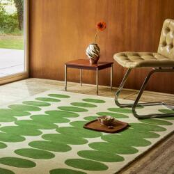 Orla Kiely gyapjú szőnyeg Optical Oval green-cream 157707 - 120 x 180 cm
