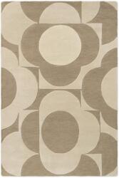 Orla Kiely gyapjú szőnyeg Prism Flower mushroom-ecru 158009 - 160 x 230 cm