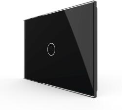 LIVOLO Panou întrerupator touch Livolo din sticla neagra, standard italian (VL-P901-3B)