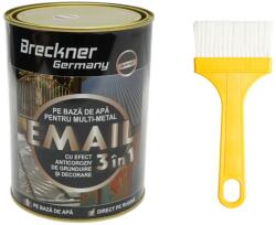 Breckner Germany Vopsea email anticoroziva 3 în 1 pentru metal, gri antracit RAL 7016, 2 kg (BK00309)