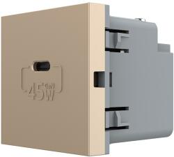 LIVOLO Modul priza USB-C Livolo 45W GaN, auriu, serie noua (C7-VL-FCUC-2AP)
