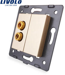 LIVOLO Priza audio Livolo aurie pentru redare sunet, montaj în perete (VL-C7-91A-13)