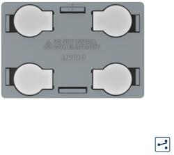 LIVOLO Intrerupator touch cvadruplu Livolo cap scara/cruce, standard Italian (C9-VL-FC4S-3G)