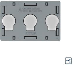 LIVOLO Intrerupator triplu touch Livolo cap scara/cruce, standard italian (C9-VL-FC3S-3G)