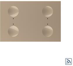 LIVOLO Intrerupator touch wireless cvadruplu Livolo, standard italian, auriu (C9-VL-FC4R-3AP)