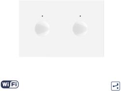 LIVOLO Modul Intrerupator Dublu Cap Scara / Cruce Wi-Fi cu Touch LIVOLO, standard italian - Serie Noua, Alb (C9-VL-FC2SNY-3WP)