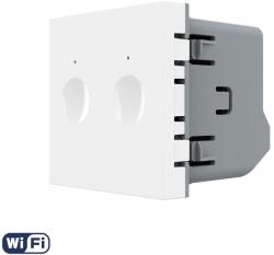 LIVOLO Modul intrerupator dublu Wi-Fi cu touch Livolo, alb, seria noua (C7-VL-FC2NY-2WP)