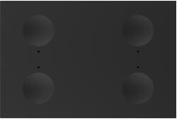 LIVOLO Intrerupator touch cvadruplu Livolo negru, standard italian, serie noua (C9-VL-FC4-3BP)