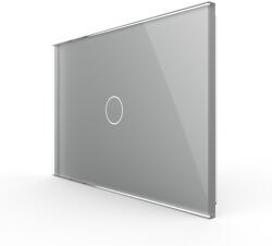 LIVOLO Panou întrerupator touch Livolo din sticla gri, standard italian (VL-P901-3I)