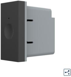 LIVOLO Intrerupator touch cap scara/cruce Livolo 1M, standard italian, negru (C9-VL-FC1S-1BP)