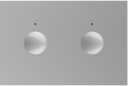 LIVOLO Intrerupator dublu touch Livolo gri, standard italian, serie noua (C9-VL-FC2-3IP)