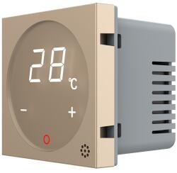 LIVOLO Termostat touch Livolo auriu pentru sisteme de încalzire electrica (C7-VL-FCQ1-2APS72)