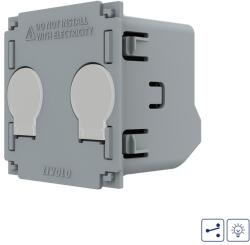 LIVOLO Modul Intrerupator Dublu Cap Scara / Cruce cu Variator si Touch LIVOLO - Serie Noua (VL-FC2SD2-2G)