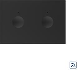 LIVOLO Intrerupator dublu wireless cu touch Livolo, standard italian, negru (C9-VL-FC2R-3BP)