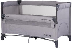 Chipolino Patut pliabil Chipolino Relax platinum linen cu laterala culisanta (KOSIRE262PL) - evelise