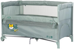 Chipolino Patut pliabil Chipolino Relax Tiger matcha cu laterala culisanta (KOSIRE269MA) - evelise