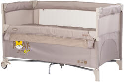 Chipolino Patut pliabil Chipolino Relax Tiger latte cu laterala culisanta (KOSIRE268LA) - evelise