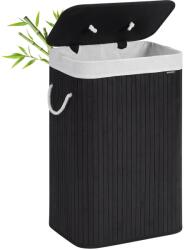 Songmics Home Cos de rufe pliabil, Songmics, 1 compartiment, 72 litri, negru (LCB10BV2)