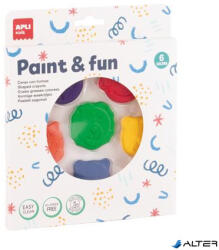 APLI Zsírkréta, állat formájú, APLI Kids "Paint & fun", 6 különböző szín (20611) - alter